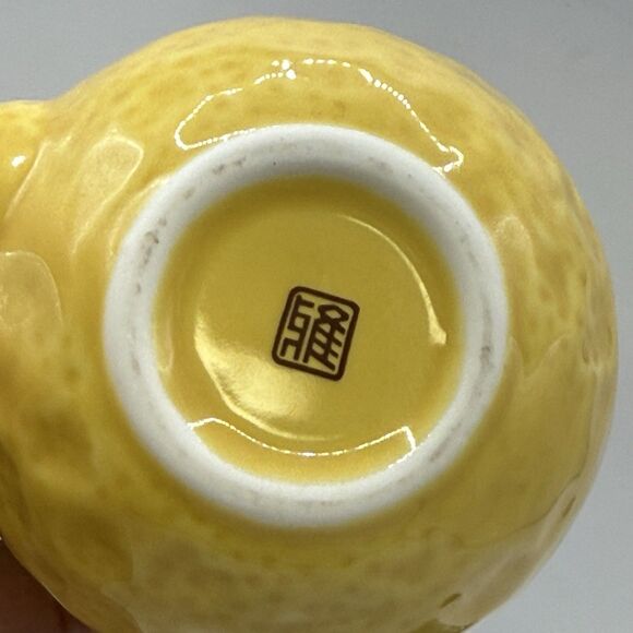 YUZU-shaped Soy-Sauce Jar Jug ARITA-ware 140ml Ceramic Japan - Picture 10 of 12